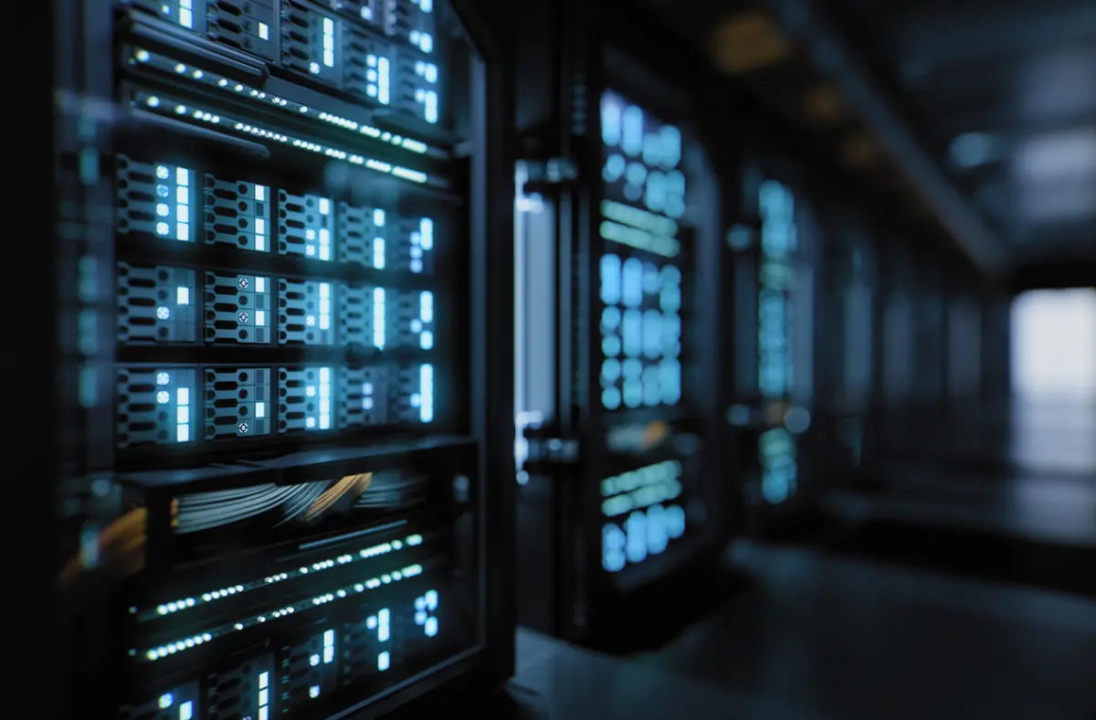 Datasenter med store skjermer